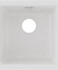 White Quartz Classic Single Bowl Bar Sink With Dual Mount Capability Drop-In Or Undermount Install No Sweat To Clean Scratch And Heat Resistant Stain Proof Kitchen Basin
