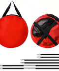 3 In 1 Golf Chipping Net Set With Pop Up Targets 12 Inch 18 Inch And 24 Inch Diameters For Indoor And Outdoor Practice Great Gift For Dads Day Men Husbands Kids Golfers With 6 Ground Stakes carrying bag folded