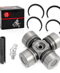 Front And Rear Driveshaft U Joint For Ranger RZR Scrambler And Sportsman UTVs Built To Last Heavy Duty 300 325 330 425 400 500 570 700 EV 800 850 900 1000 Turbo General 1000 4 XP EPS Replacement kit with U joint, snap rings, and grease fitting