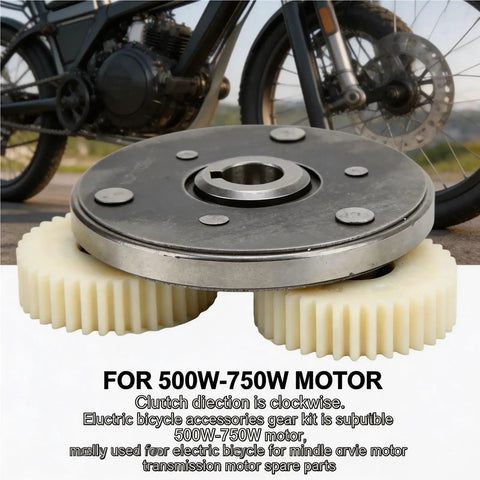 36T Solid Nylon Planetary Gear Set With 88mm Turn Clutch For E Bike Motor Clutch Kit Replacement Compatible With 500W 750W Hub Motors Left Gear Clutch Built Tough For Quiet Smooth Daily Rides