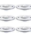 6 pack of 12mm Ball Transfer Bearing Unit Nylon Flange Mount, Load Capacity 17 Lbs Each, Easy Glide for Transmission and Material Handling