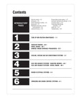 Contents page of Ford Super Duty F-250 F-350 Pickups and Excursion 1999-2010 Repair Manual for US and Canadian Models With Step-By-Step Procedures, Wiring Diagrams, Diagnostic Charts, and DIY Friendly Total Car Care Maintenance Guide