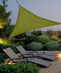 Triangle Sun Shade Sail Canopy With Permeable Fabric To Block UV For Outdoor Patio Garden Yard Deck Pergola Cover 118 Inch