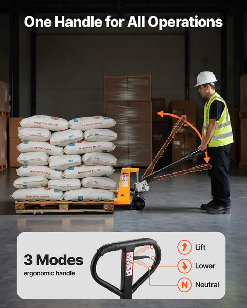 Built Like A Tank Manual Pallet Jack Crushes Loads Up To 5500 Lbs Without Missing A Beat Features Extended 48 Inch Forks And Responsive Hydraulic Pump For Pain Free Warehouse Moves And Factory Floor Hustle