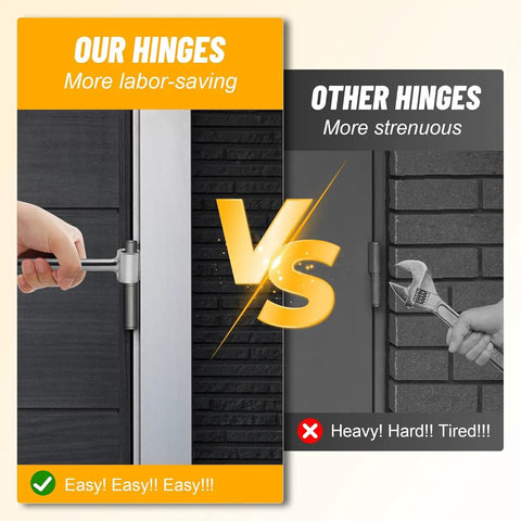 Comparison of door hinge adjustment tools showing Door Hinge Adjustment Tool For Home And Commercial Doors 0.55 To 0.74 Inch Hinge Gap Wrench Quick No Fuss Easy Fix User Friendly Adjustments Heavy Duty Durable Construction on left and a wrench on right.
