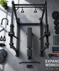 Cable Pulley System Gym Attachment For Home Gym With Lat Pulldown And Squat Rack Attachments Upgraded Roller Glider Pair Built Tough For Heavy Duty Home Gym Use, black steel rack