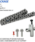 Cam Timing Chain 60L With Tensioner Kit For Honda Rancher Foreman including chain, bolts, tensioner arm shown