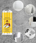 Quick Dry Tile Repair Glue DIY Kit With Complete Tool Set For Permanent Fixes Of Chips Pits And Cracks In Granite Marble Porcelain Ceramic Surfaces Multifunctional Tile Stone Crack Repair Paste For Bathtub Floor shown in use on various surfaces.