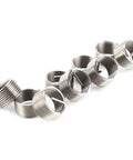M16 Threaded Insert Kit 10 Pcs For Thread Repair In SUS304 Stainless Steel Heavy Duty Helicoil Style Inserts