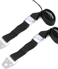 Heavy Duty Metal Anti Tip Straps Keep Your Furniture Locked Down Tight With Adjustable Wall Anchors Straight Up Steel Construction For Baby Proofing TV Mounting No Cheap Plastic Tricks Pack Of Two, showing black nylon webbing and steel anchors.