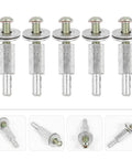 Five Piece Drill Shaft Extender And Buffing Wheel Mandrel Set Thick Arbor Adapter with steel extenders for buffing jobs.