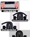 Installation steps for Durable Rubber Deck Protector For Skateboards And Longboards with easy fit instructions