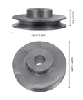 Sturdy Cast Iron Single Groove V Belt Drive Pulley With 100mm Pitch Diameter And 19mm Bore for industrial compressor shafts