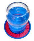 Bees Feeding Bowl Bee Feeder Waterer For Hive Drowning Proof Plastic Mesh Syrup Dispenser with blue wide mouth jar view