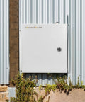 Rugged Outdoor Steel Electrical Box 12x12x8 Inch Junction Enclosure NEMA 4X IP66 Weatherproof And Dustproof installed on wall