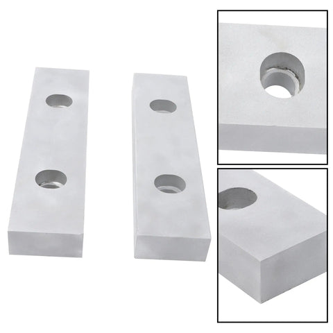 Rock Solid Aluminum Machine Vise Soft Jaws Pair Hard Anodized Coating 8 X 2 X 1 Inches CNC Precision Machinable Workholding Built To Last With Killer Grip And Flawless Finish
