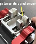 Pro Grade Soldering Helping Hands Station With Dual Clamps And 12mm Opening Aluminum Third Hand Tool with ceramic clamps