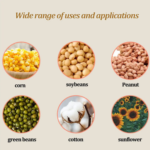 Garden Roller Seeder Manual Planter With Equidistant Spacing And 9 Nozzles Walk Behind Row Crop Planter for various seeds.
