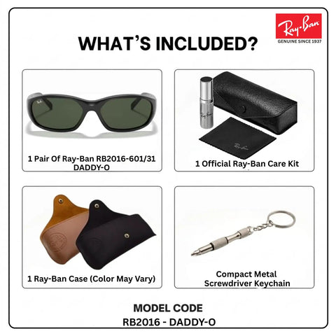 RB2016 Rectangle Sunglasses Dope Non Polarized Lenses With G Fifteen Green Lens For Men And Women Includes Official Eyewear Kit