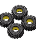Silicone Rubber Inserts And S5 All Terrain Tires For 1/18 TRX4M And 1/24 SCX24 RC Crawler Upgrade with Aggressive Side Lug Grip