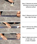 Steps demonstrating Butyl Waterproof Repair Tape 5cm By 5m Ultra Weatherproof Sealant for Roof Leaks, Window Cracks installation