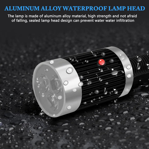 Aluminum alloy lamp head of Magnetic Work Light With Flexible Gooseneck LED Lamp, waterproof and durable design