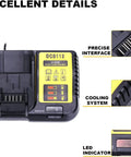 Replacement Battery Charger For 12V 20V And 60V Max Lithium Ion Batteries Quick No Fuss Charge Compatible With DCB112