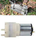 Built Legit Smooth Operator Mini Vacuum Pump Motor DC 12V Micro Air Suction Unit Low Noise shown from different angles.