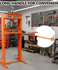 Heavy Duty 30 Ton Hydraulic Shop Press With Press Plates Adjustable Height H-Frame Floor-Standing Auto Repair Press