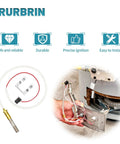 RURBRIN LP thermopile sensor SP20824 for water heater; front view with white cable and brass probe