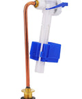 Toilet Fill Valve Assembly Replacement Kit Silent Fill Valve For Toilet Tanks Easy Install No Fuss Operation Double Refill Speed Durable Kit Compatible With 1007488 Model showcasing brass tube and blue components