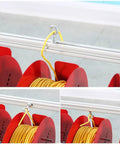 Built Tough Folding Cable Rack With Single Axis Wire Dispenser showcasing spools of wire on a cold-rolled steel frame.