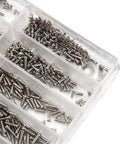 Top Shelf Stainless Steel Watch Repair Tool Kit Features One Thousand Micro Eyeglass And Clock Back Screws for precise repairs.