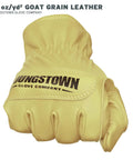 Ground Double Layer Leather Work Gloves For Men Arc Rated Puncture Resistant Tan XX Large with reinforced knuckles