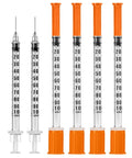 Bulk 100 Pack 1 mL Lab Syringes With 27 Gauge One Half Inch Needles, Individually Sealed For Sterile Use, No Fuss Dosing, Clear Measurement Scale For Precise Dosing, Leak Proof Plunger Design, Great For Labs, Demos, Small Projects clear syringes
