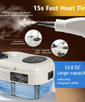 Grab And Go Handheld Steam Cleaner With 1000ml Water Tank For Extended Runtime Smooth Operator, showing large capacity and fast heating.