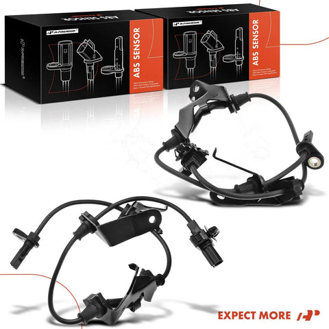 Front Left And Right Abs Wheel Speed Sensor Pair For Acura Tsx 2009 2012 Honda Accord 2008 2012 Includes Cable Harness for installation.