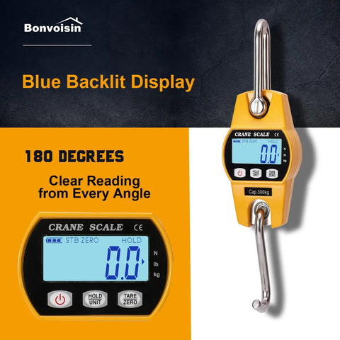Straight Up Heavy Duty Digital Crane Scale Built Like A Tank For Ranch Grind Jobs With Remote Control Peak Hold Feature Bright Led Reading And 2000 Pound Max Load For Zero Hassle Lifting