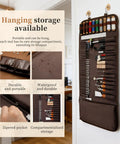 Wall-mounted All In One Leather Tool Kit For Crafting And Leatherwork, Pro Grade Leathercraft Set With Storage Bag
