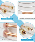 33 Ft Insulated Copper Mini Split Line Set 1/4 Inch And 3/8 Inch For Ductless AC And Heat Pump Systems Weatherproof Copper Tubing