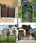Heavy Duty Spring Loaded Gate Caster Wheel For Wood Fence Badass 5 Inch Rubber Tire Swivel Caster with gate designs and mounting options.