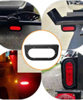 4 Pack 6 Inch Oval Tail Light Mounting Brackets, L Shaped, Powder Coated Steel 3mm, Flush Mount For Oval LED Trailer Lights