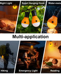 Soft Amber Sleep Lantern Bulbs, 4 Pack, Portable Hanging Bug Resistant Lights For Kids And Babies in various outdoor applications