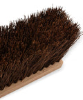 Kickass Heavy Duty Street Sweep With Sturdy Natural Palmyra Bristles 18 Inch Wide cleaner head showing bristles detail.