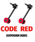 Heavy Duty 21 Piece Front Upper And Lower Control Arm Kit With Rear Lower Arms, Ball Joints, Sway Bar Links, Outer Tie Rod Ends, And Steering Drag Link For Jeep Wrangler JK 2007-2018 code red suspension links