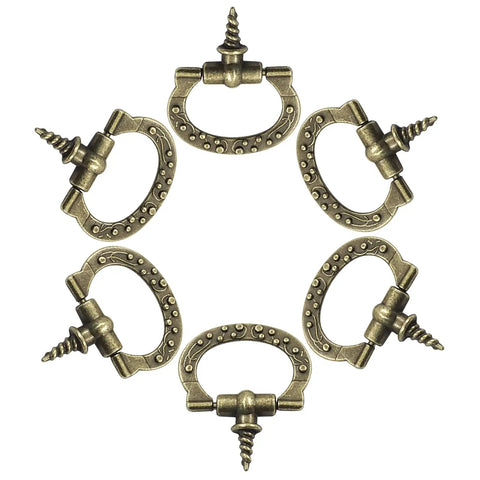 Mini Cabinet Pulls 10 Pack With Self Tapping Screws Antique Bronze Jewelry Box Handles And Drawer Knobs For Small Furniture DIY Projects