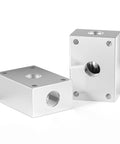 1/4 Inch Push To Connect Pneumatic Fittings Manifold Block Aluminum Splitter Pack Of 2 For PU PA PE PVC Tubing 0 To 145 Psi 32 To 140 F Silver