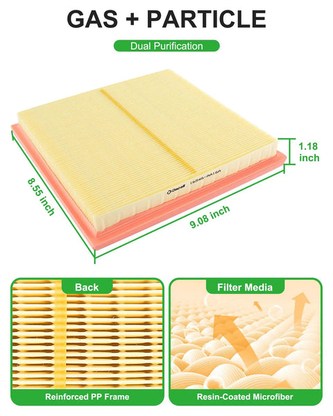 Subaru Engine And Cabin Air Filter Set Must Have For Ascent Impreza Crosstrek Outback Legacy Forester Not For 2025 Crosstrek Not For WRX