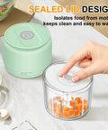 Chill Out With This Tiny Wireless Garlic Chopper That Zips Mini Food Processing. Compact sealed lid design for easy washing.