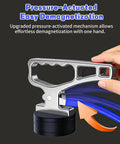 Heavy Duty Magnetic Pickup Tool With Quick Release showing ergonomic handle and pressure-actuated demagnetization feature
